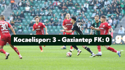 Trendyol Süper Lig'in 22. haftasında Kocaelispor sahasında karşılaştığı Gaziantep Futbol
