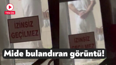 Sakarya'nın Akyazı ilçesinde bir tatlı imalathanesinde kaydedilen görüntüler infial oluşturdu.