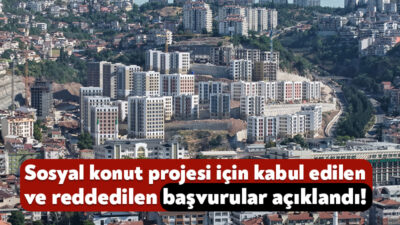 TOKİ tarafından Kocaeli’de inşa edilecek sosyal konut projelerinde hak kazanan