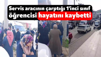 Kocaeli'nin Gebze ilçesinde okul önünde servis aracının çarptığı ilkokul öğrencisi