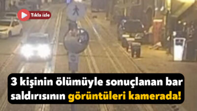 Kocaeli'de 3 kişinin hayatını kaybettiği bar saldırısının güvenlik kamerası