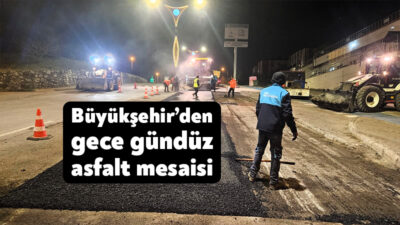 Kocaeli Büyükşehir Belediyesi, şehir genelinde yol yenileme ve asfalt serimi