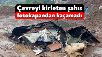Boş araziye gelişi güzel atık bırakan şahıs, kurulan foto kameralara