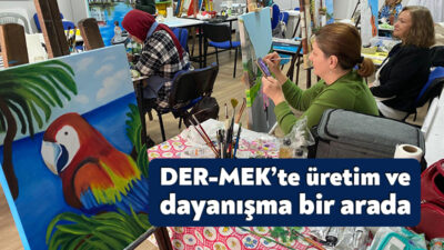 Yenikent Kültür Merkezi’nde devam eden DER-MEK kurslarında resimden dikiş kursuna,