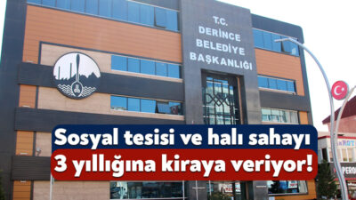 Derince Belediyesi, Yenikent Mahallesi’nde yer alan kapalı halı saha ve