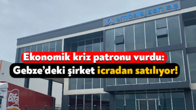 Dilovası Çerkeşli OSB’de bulunan Ambalajsan Ambalaj Tekstil Şirketi, Gebze İcra