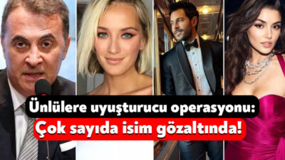 Ünlülere yönelik “uyuşturucu” soruşturması kapsamında bugün yeni bir operasyon daha