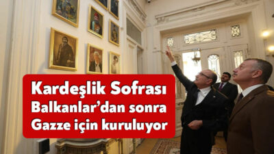 Kocaeli Büyükşehir Belediye Başkanı Tahir Büyükakın, Gazzelilerle iftarda bir araya