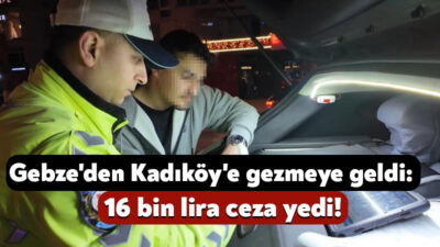 Kadıköy'de abartı egzoz kullanan araç sürücüsüne 16 bin lira idari