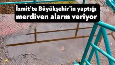 Kocaeli Büyükşehir Belediyesi’nin İzmit’te tren garı ile mahalle arasında yaptığı
