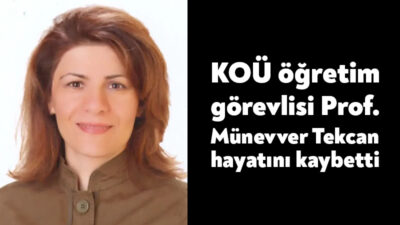 Kocaeli Üniversitesi Fen-Edebiyat Fakültesi öğretim üyelerinden Prof. Dr. Münevver Tekcan