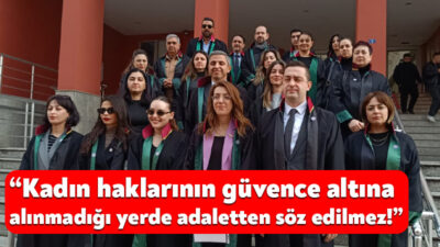 Kocaeli Barosu, 8 Mart Dünya Kadınlar Günü nedeniyle adliye önünde