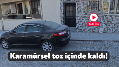 Karamürsel’de bir vatandaşın kaydettiği görüntülerde sahil kesiminin toz içinde olduğu