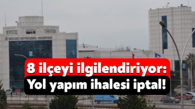 Kocaeli Büyükşehir Belediyesi, 8 ilçenin yol yapım çalışmaları için ihaleye