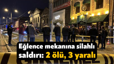 Kocaeli’nin İzmit ilçesinde gece saatlerinde bir eğlence mekanına düzenlenen silahlı