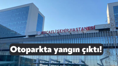 Kocaeli Şehir Hastanesi’nin otoparkında bugün öğle saatlerinde yangın çıktı. Park