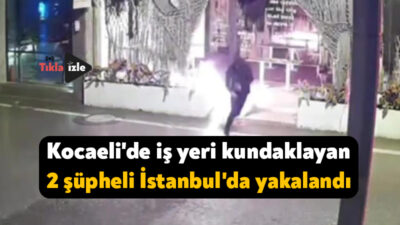 Kocaeli’nin İzmit ilçesinde bir iş yerinin ateşe verilmesiyle ilgili yürütülen