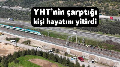Kocaeli'nin Körfez ilçesinde yüksek hızlı trenin (YHT) önüne atlayan bir