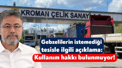 Kroman Çelik Şirketi, Gebze’de geri kazanım ve düzenli depolama tesisi