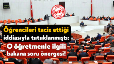 Dilovası Mübeccel Çolakoğlu Ortaokulu’nda O.M. isimli bir öğretmen, çok sayıda