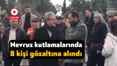 Kocaeli’nin Darıca ilçesindeki Nevruz kutlamalarında çıkan gerginlikte 8 kişi