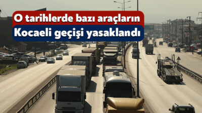 Kocaeli Valiliği, Ramazan Bayramı kapsamında trafik düzenlemesini yapıldığını açıkladı. Alınan