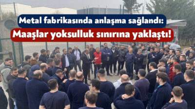 Dilovası’nda faaliyet gösteren Omco Kalıp Fabrikası’ndaki toplu sözleşme görüşmelerinde anlaşma