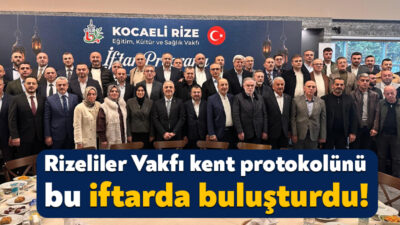 Kısa bir süre önce kurulan Kocaeli Rize Eğitim, Kültür ve