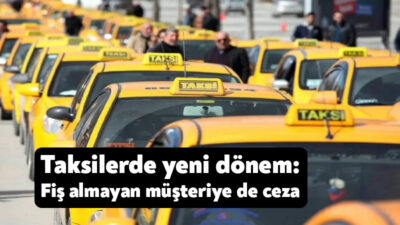 Taksi sektöründe yeni vergi ve denetim düzenlemesi yürürlüğe girdi. Taksimetreyle