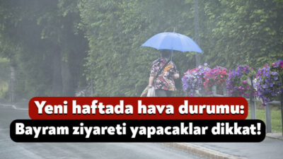 Meteoroloji Genel Müdürlüğü, yeni haftada Kocaeli’de etkili olacak hava durumu