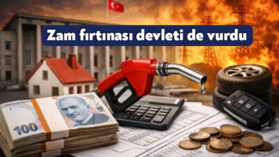 Enflasyon devletin hesaplarını da alt üst etti. Son bir yılda