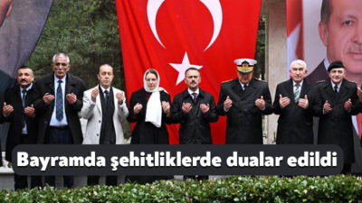 Kocaeli'de Ramazan Bayramı dolayısıyla Bağçeşme Namazgah ve Polis Şehitliği'nde hüzünlü
