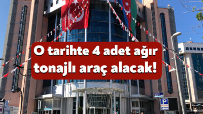 İzmit Belediyesi, 4 adet ağır tonajlı araç alımı gerçekleştirecek. İzmit