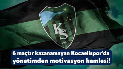 Trendyol Süper Lig’de bitime 3 maç kalırken, Kocaelispor’da yönetim oyuncuların