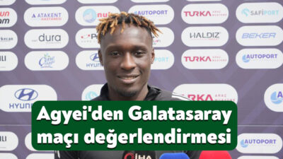 Kocaelispor'un Ganalı futbolcusu Dan Agyei, Galatasaray deplasmanından alınan 1 puanı