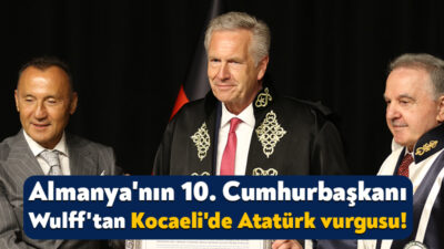 Almanya Federal Cumhuriyeti'nin 10. Cumhurbaşkanı Christian Wulff'a, Kocaeli Sağlık ve