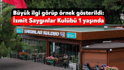 Kocaeli Büyükşehir Belediyesi’nin İzmit Saat Kulesi yanında hizmete sunduğu “İzmit