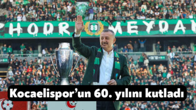 Kocaeli Büyükşehir Belediye Başkanı Tahir Büyükakın, Kocaelispor’un kuruluş yıldönümü dolayısıyla