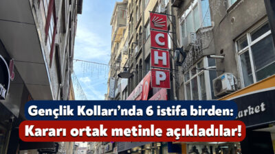 CHP Kocaeli Gençlik Kolları’nın yönetiminde görevli olan 6 partili yayınladıkları
