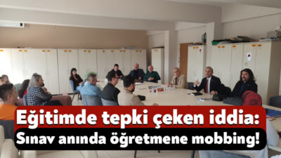 Körfez’in Çamlıtepe Mesleki ve Teknik Anadolu Lisesi’nde sınav anında öğretmene