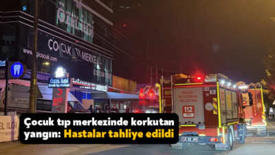 Kocaeli'nin İzmit ilçesinde özel hastanede çıkan yangın paniğe neden oldu.