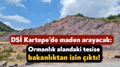 DSİ 1. Bölge Müdürlüğü, Kartepe’nin Madendere Mahallesi’nde maden tesisi için
