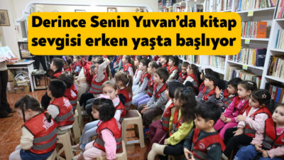 Derince Belediyesi Senin Yuvan Kreş ve Gündüz Bakımevi öğrencileri, Kütüphane