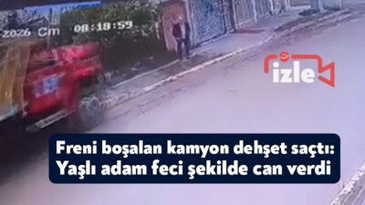 Kocaeli'de freni boşaldığı iddia edilen hafriyat kamyonu, 200 metre boyunca