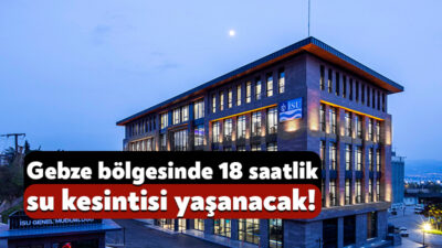 İSU Genel Müdürlüğü, Gebze’nin Yeni Bağdat Caddesi üzerindeki içme suyu