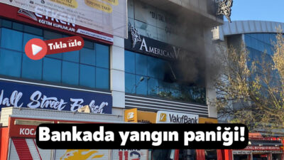 İzmit’in Yenişehir Mahallesi’nde yer alan Vakıfbank şubesinde bugün sabah saatlerinde
