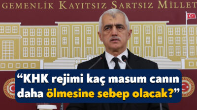 DEM Parti Kocaeli Milletvekili Ömer Faruk Gergerlioğlu, TBMM Genel Kurulu’nda