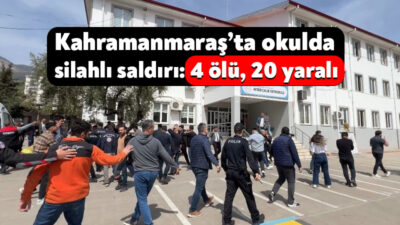 Kahramanmaraş’ın Onikişubat ilçesinde bir ortaokulda meydana gelen silahlı saldırıda 1’i