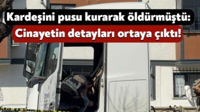 Kocaeli'nin Darıca ilçesinde işe gitmek üzere tırına binen kardeşini, kurduğu