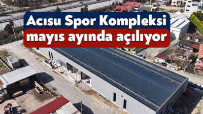 Kartepe Belediyesi’nin Acısu Mahallesi’nde hayata geçirdiği Spor Salonu projesinde çalışmalar